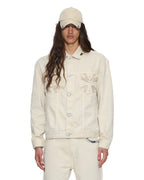 Mens Ksubi X Alice Hollywood Oh G Jacket Ivory Regular Jackets - Beige