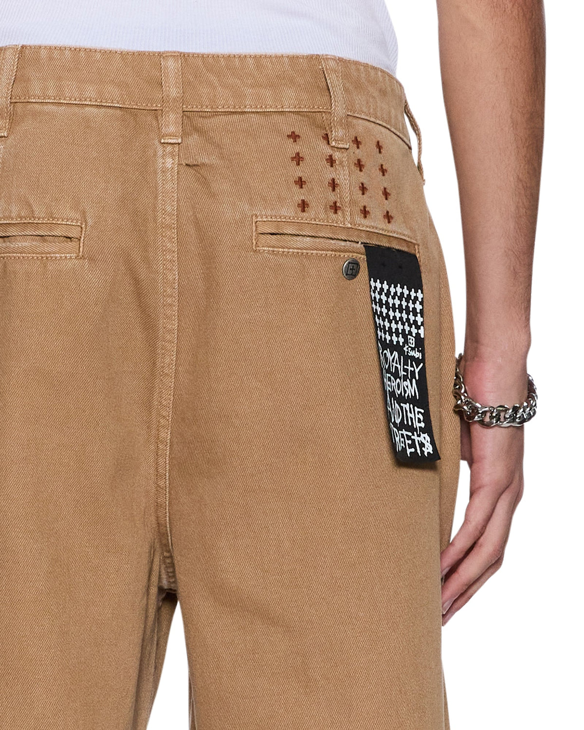 Mens Rival Chino Trouser Driftwood Straight Pants - Tan