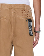 Mens Rival Chino Trouser Driftwood Straight Pants - Tan