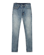 Mens Chitch Selvedge Blue Moon Slim Denim Jeans - Denim