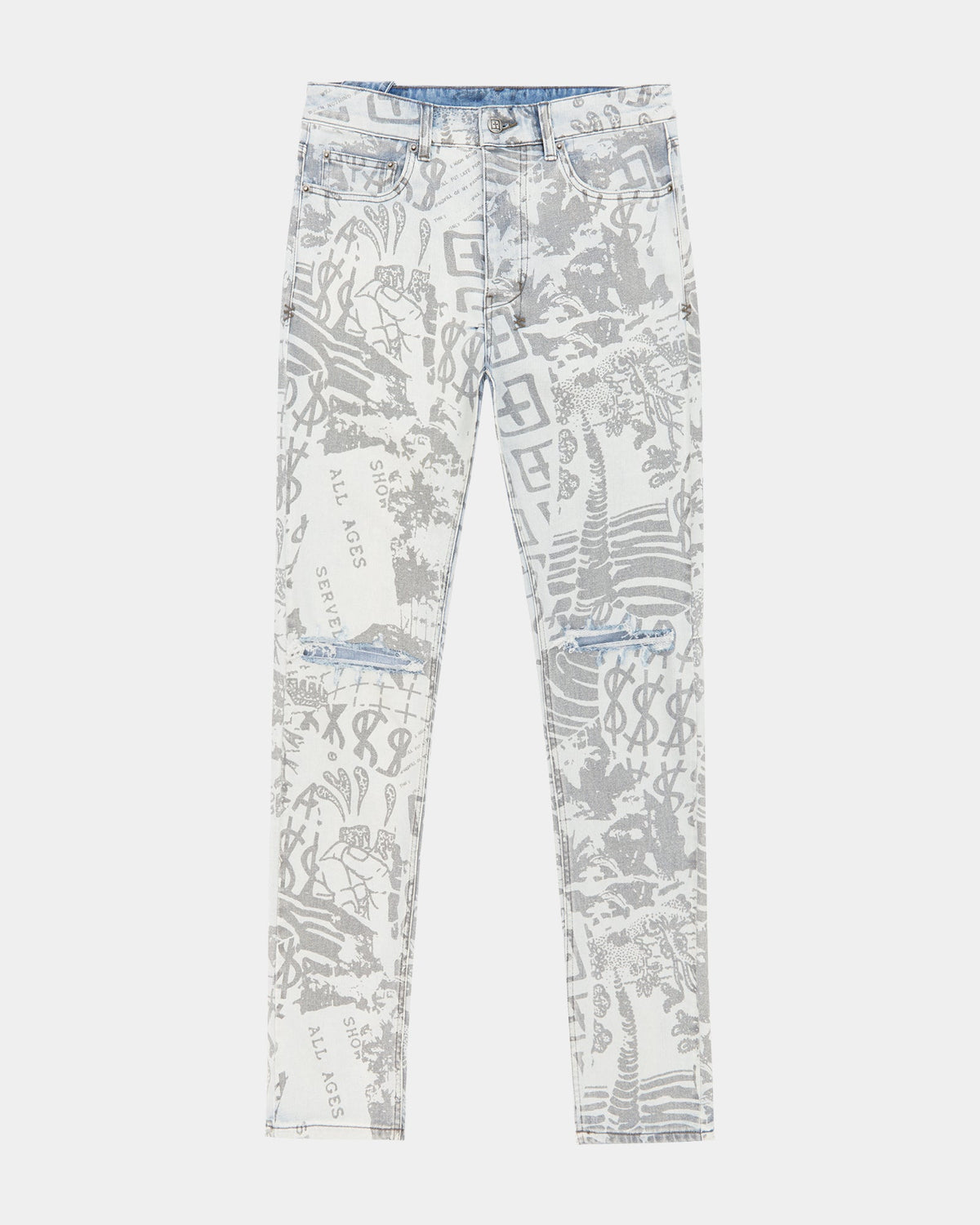 Mens Chitch Kollage Icey Slim Denim Jeans - Denim