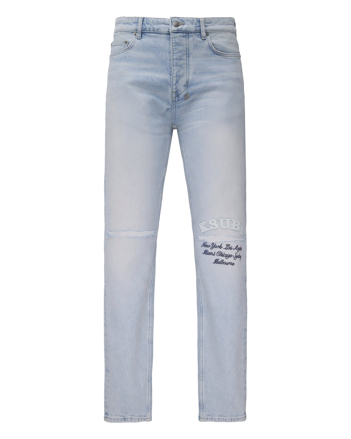 Mens Chitch Kstellar Effect Slim Denim Jeans - Denim