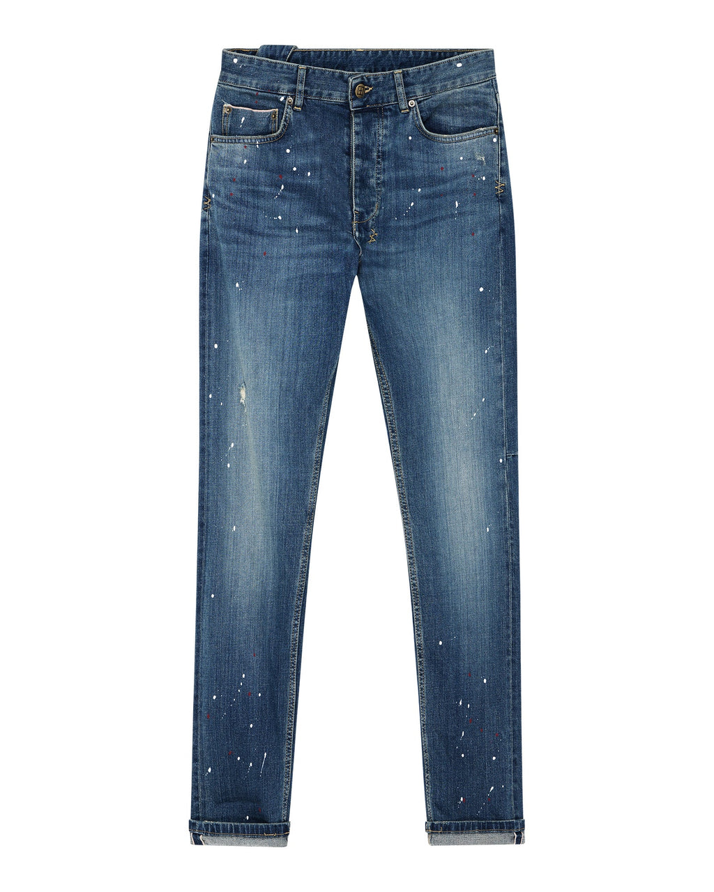Mens Chitch Selvedge Artist Blue Slim Denim Jeans - Denim
