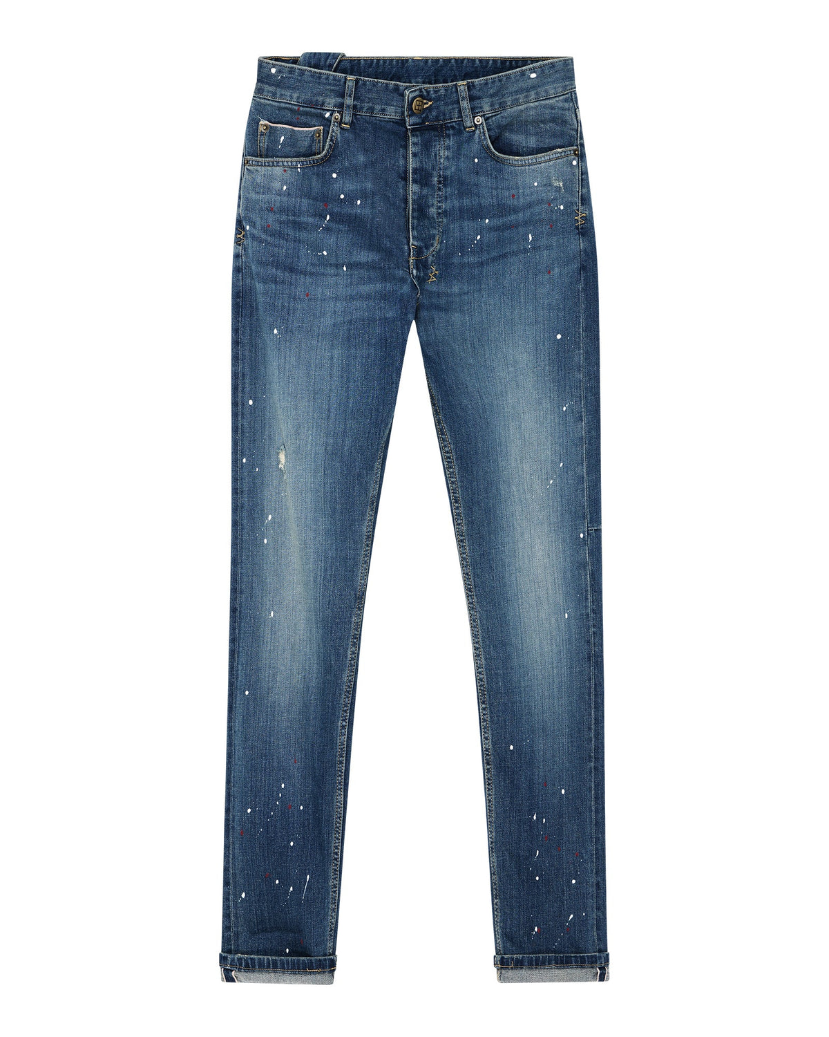 Mens Chitch Selvedge Artist Blue Slim Denim Jeans - Denim