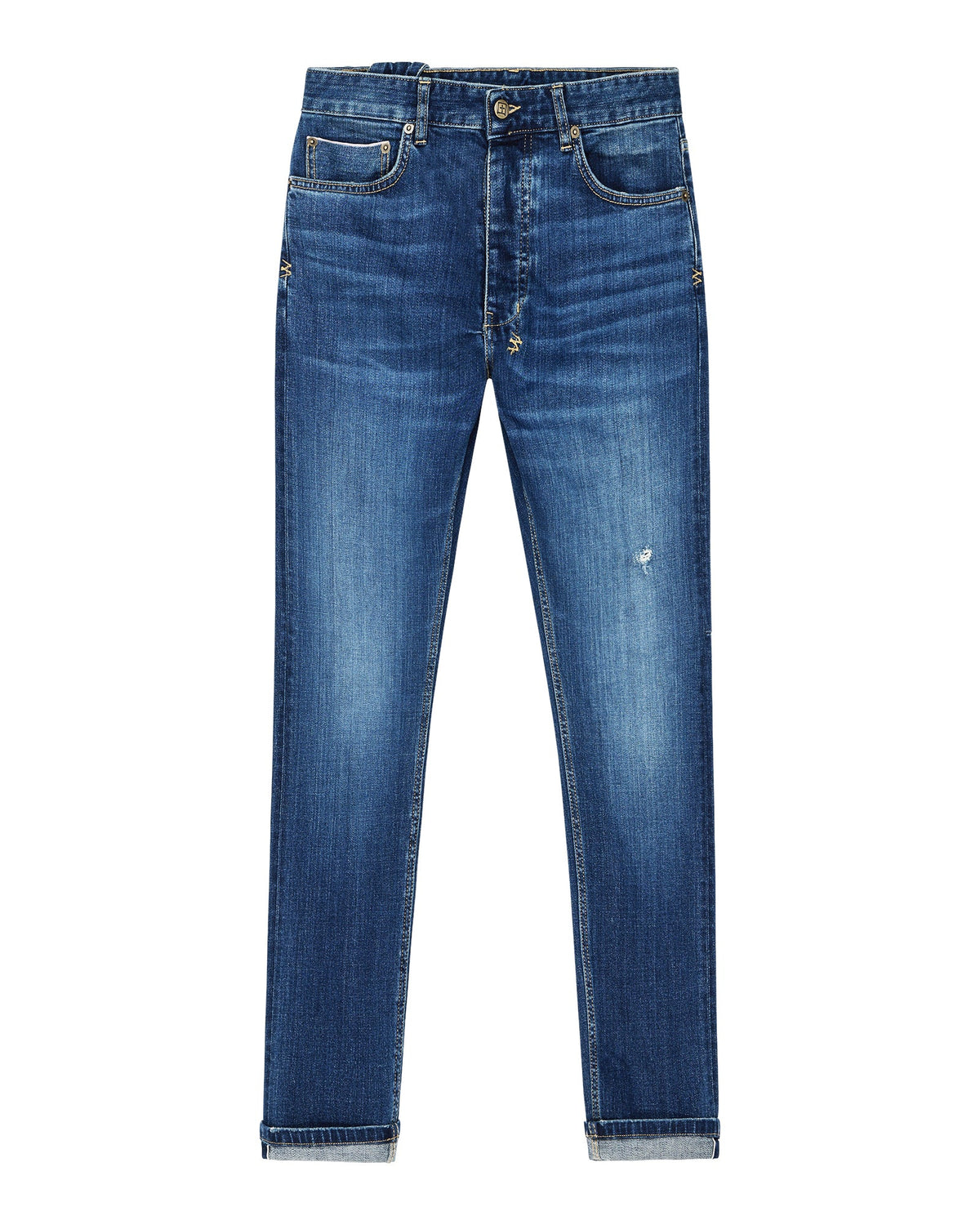 Mens Chitch Selvedge La Blue Slim Denim Jeans - Denim