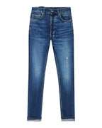 Mens Chitch Selvedge La Blue Slim Denim Jeans - Denim