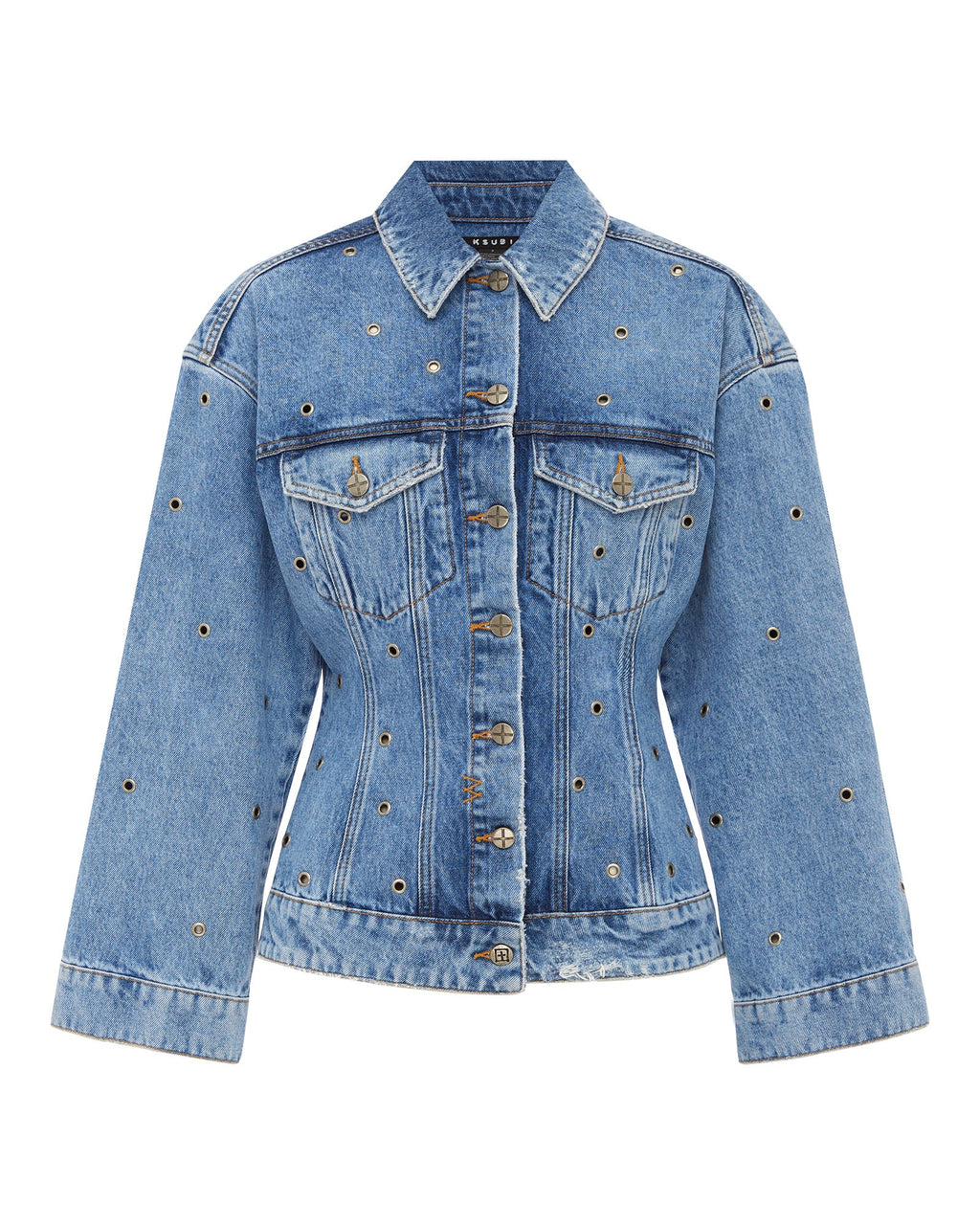 Womens Cinched Jacket Chroma Slim Jackets - Denim