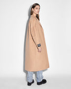 Womens Kamille Coat Latte Relaxed Jackets - Beige