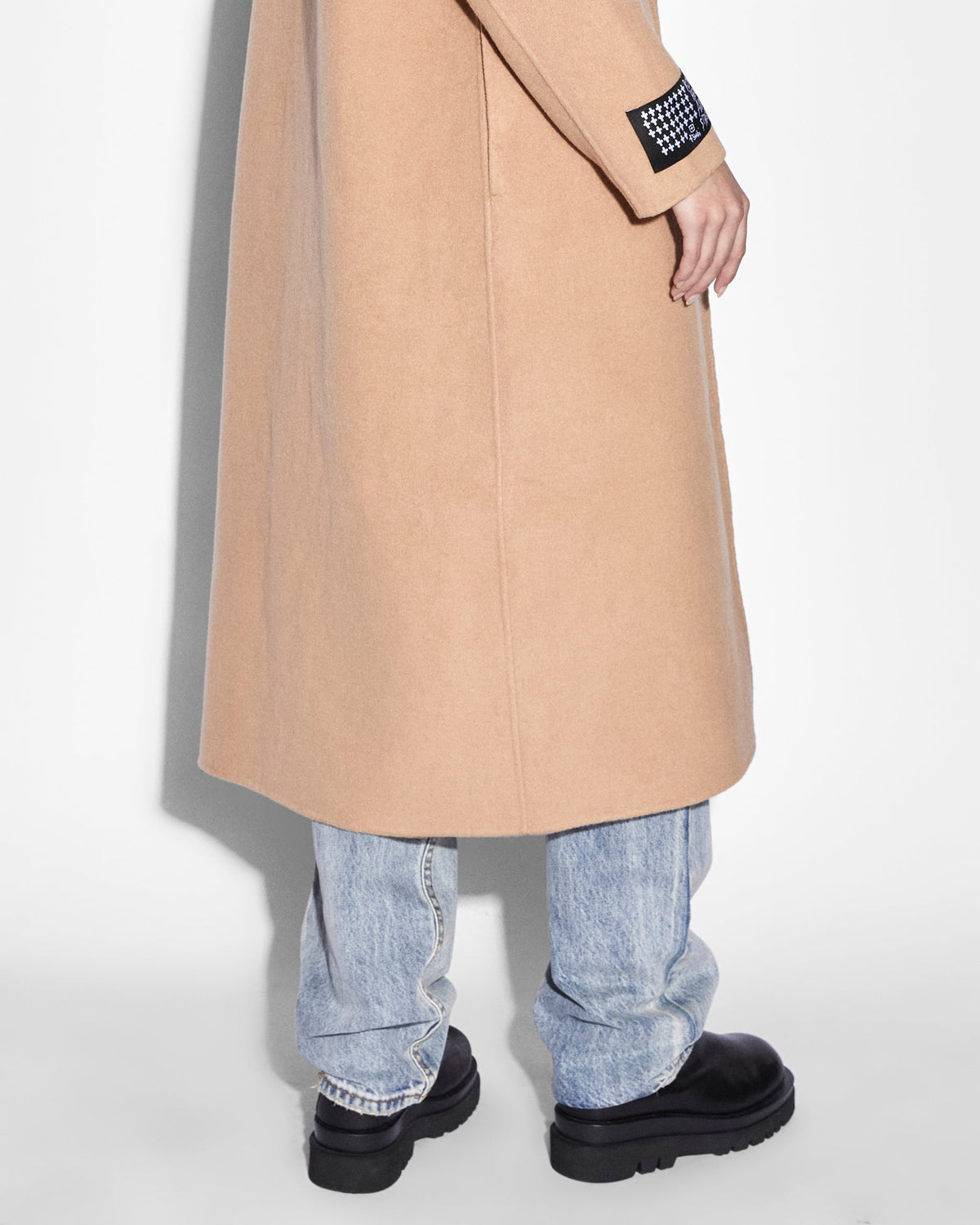 Womens Kamille Coat Latte Relaxed Jackets - Beige