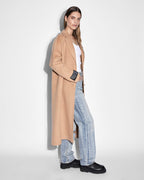 Womens Kamille Coat Latte Relaxed Jackets - Beige