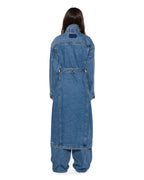 Womens Trucker Coat Relik Relaxed Jackets - Denim