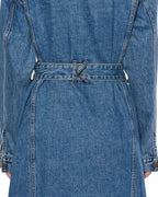 Womens Trucker Coat Relik Relaxed Jackets - Denim