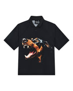 Womens Mowalola Doberman Jersey Black Slim Fashion Tops - Black