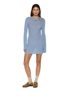 Womens Crawford Ls Dress Ice Blue Fitted Dresses - Blue