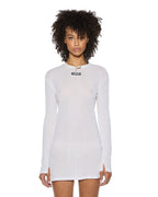 Womens Crawford Ls Mini Dress White Fitted Dresses - White