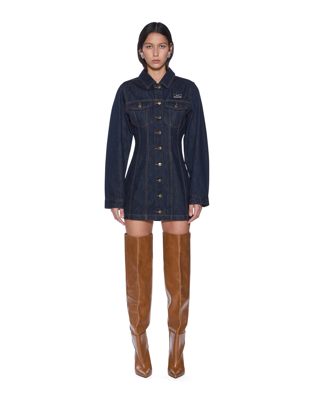 Womens Contour Dress Original Regular Dresses - Denim