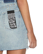 Womens Paloma Mini Dress Worn Fitted Dresses - Denim
