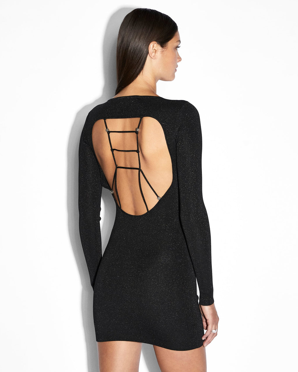 Womens Untamed Ls Dress Black Fitted Dresses - Black