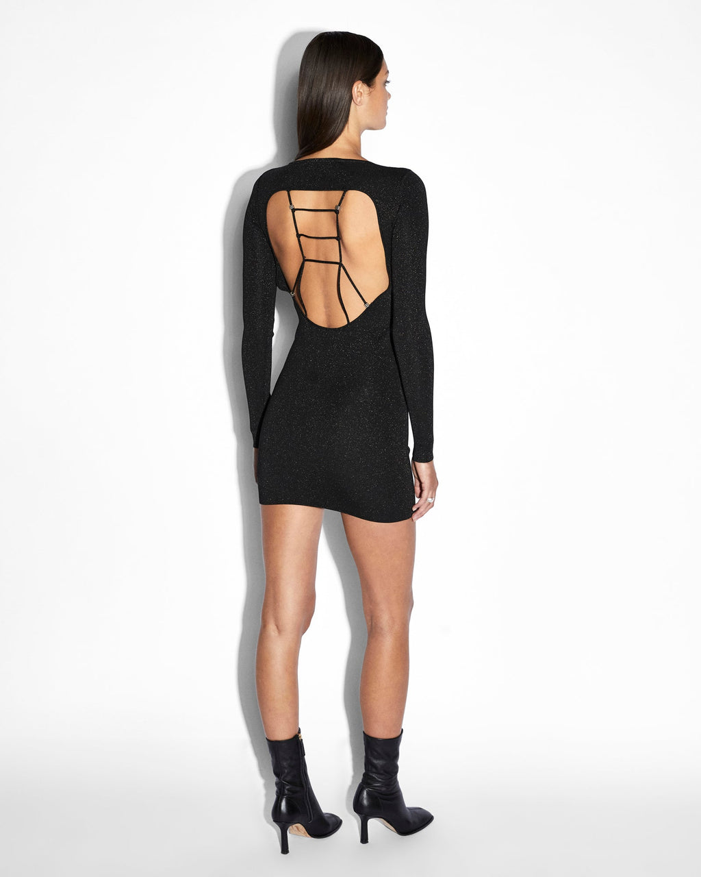 Womens Untamed Ls Dress Black Fitted Dresses - Black