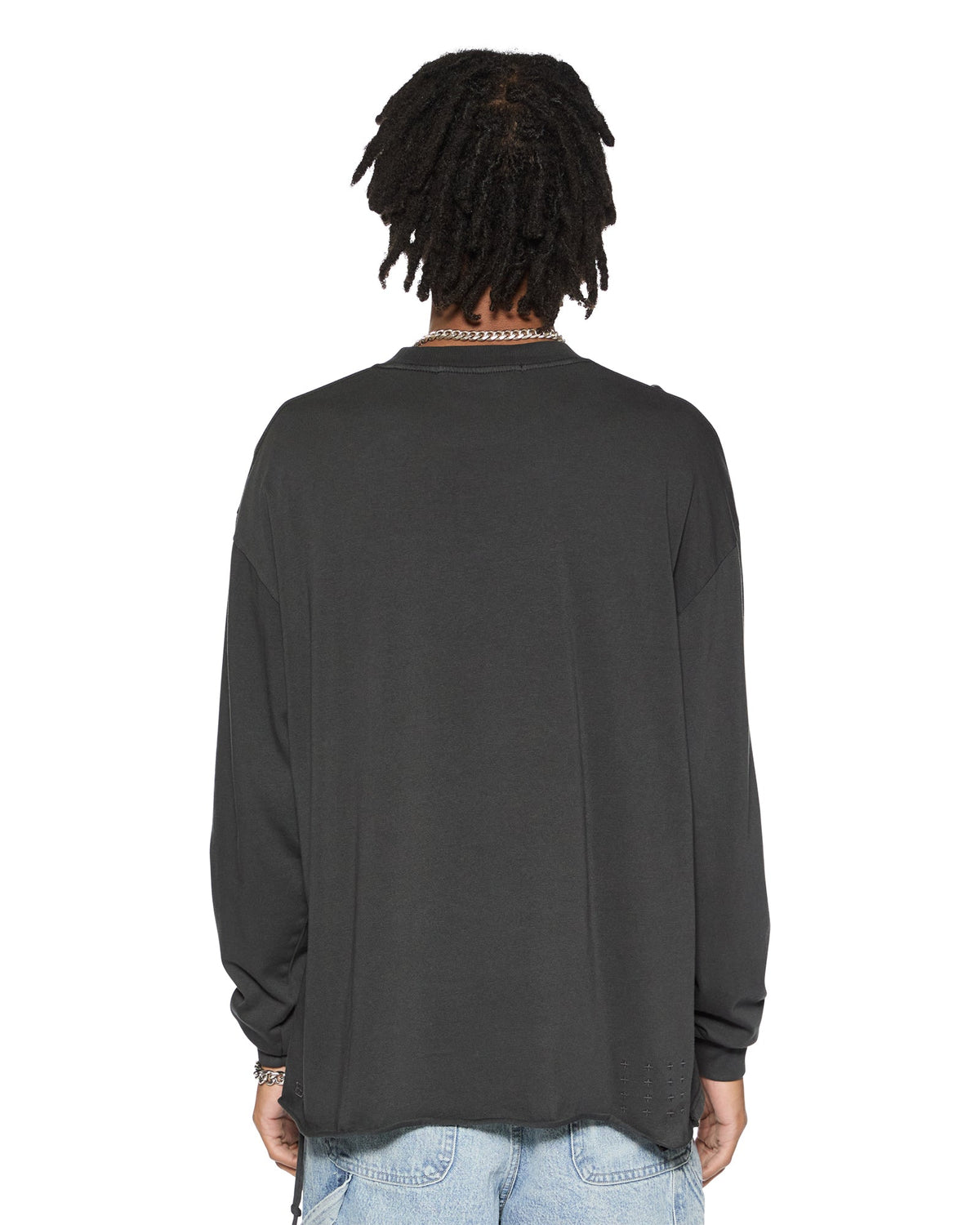 Mens Electric Ekcess Ls Tee Old Black Oversized Tees - Black