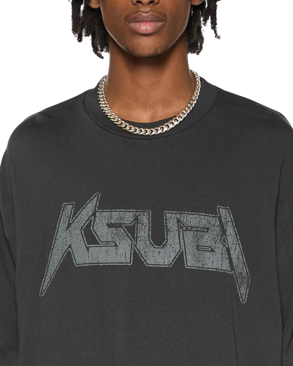 Mens Electric Ekcess Ls Tee Old Black Oversized Tees - Black