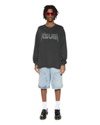 Mens Electric Ekcess Ls Tee Old Black Oversized Tees - Black