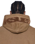Mens 4x4 Paise Biggie Hoodie Espresso Regular Fleece - Brown