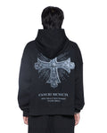 FALSE IDOLS EKCESS ZIP HOODIE JET BLACK