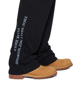 Mens False Idols Synthesis Trak Pant Jet Black Regular Pants - Black