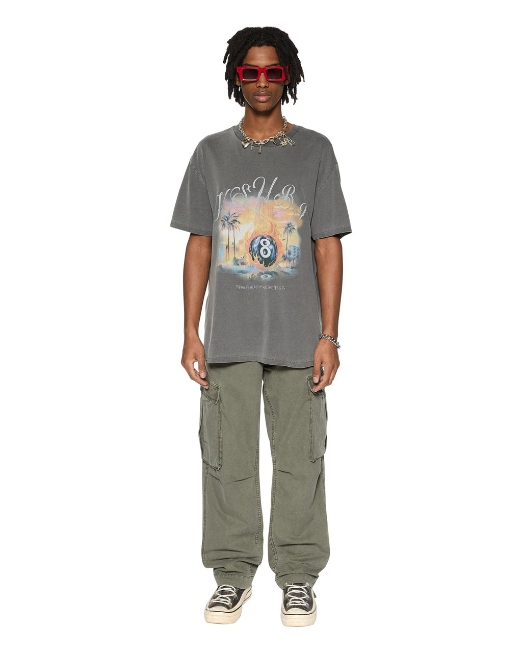 Mens Fugitive Cargo Pant Forest Relaxed Pants - Green