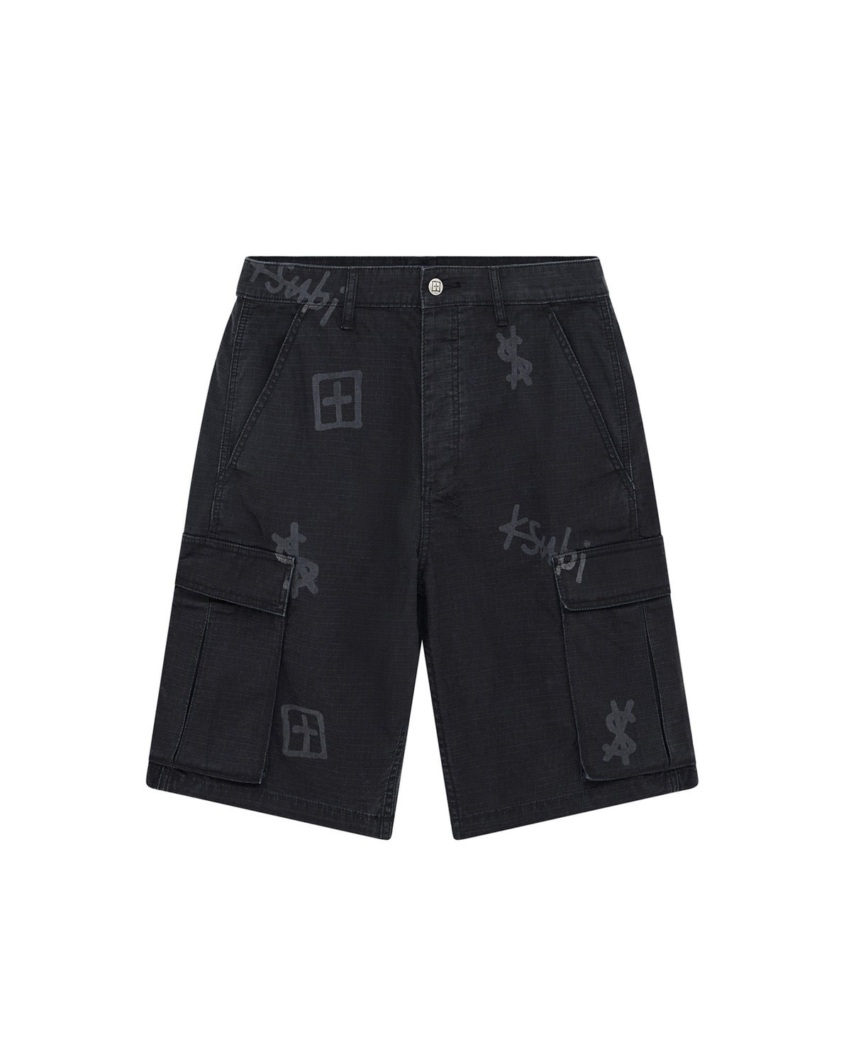 Mens Fugitive Cargo Short Kash Box Relaxed Walkshorts - Black