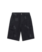 Mens Fugitive Cargo Short Kash Box Relaxed Walkshorts - Black