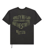 Mens Garage Biggie Ss Tee Faded Black Oversized Tees - Black