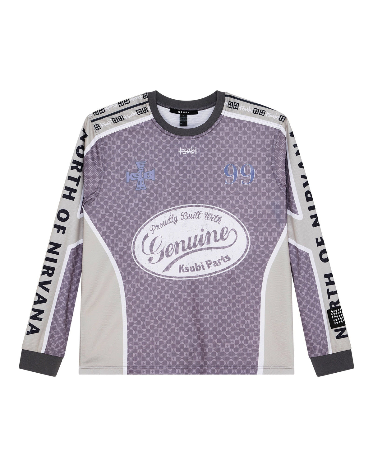 Mens Garage Ls Moto Jersey Moss Black Regular Shirts - Black