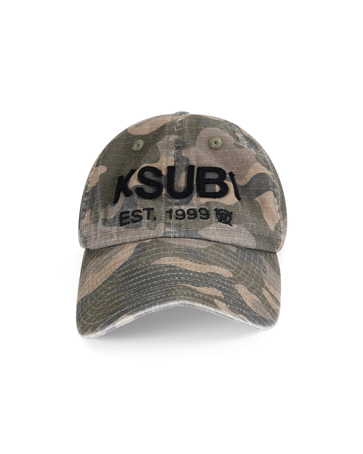 Camo Rip Stop Cap Regular Headwear - Green