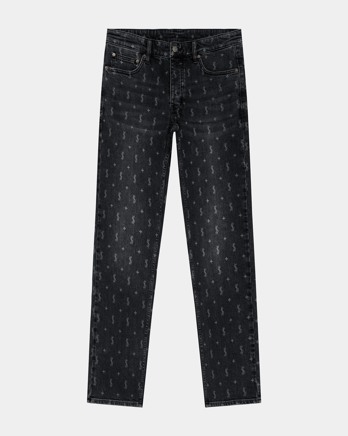 Mens Hazlow Allstar Straight Denim Jeans - Black