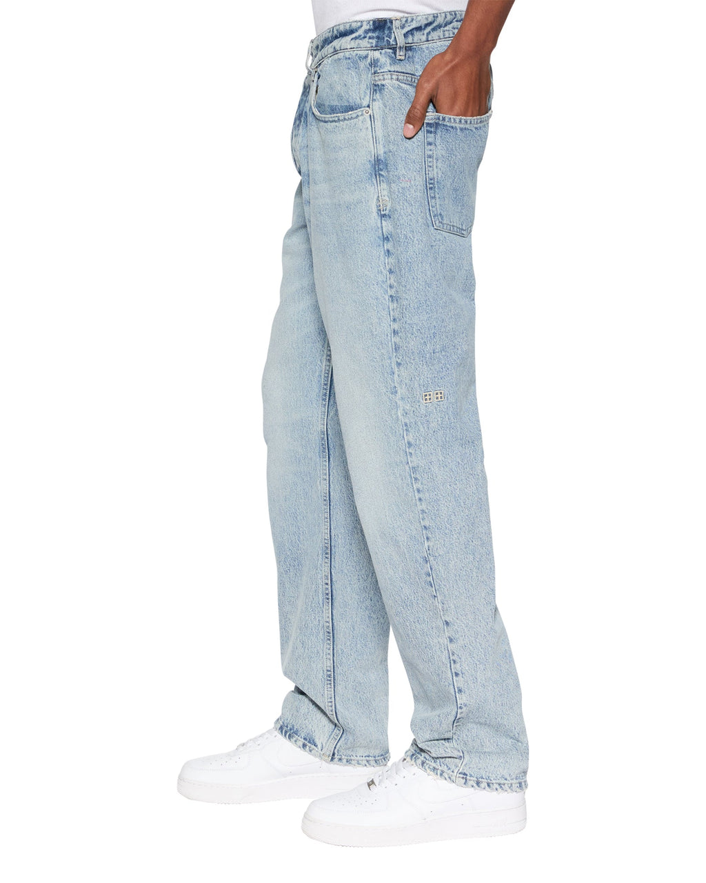 Mens Hazlow Champagne Straight Denim Jeans - Denim