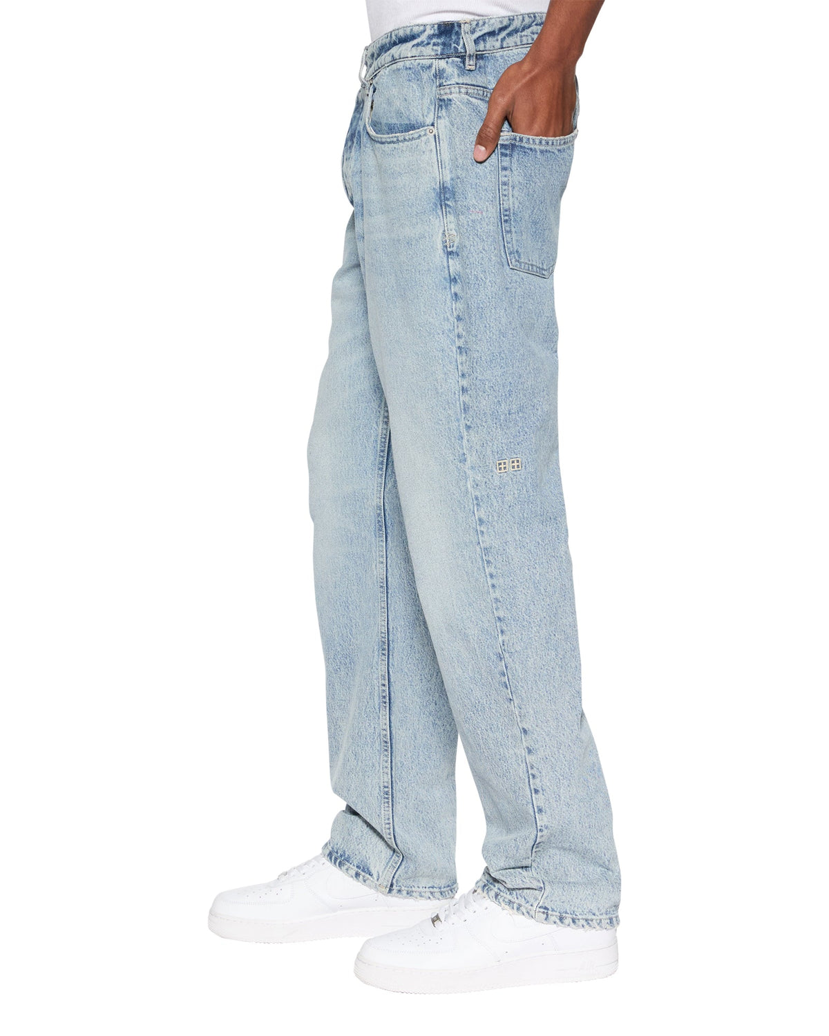 Mens Hazlow Champagne Straight Denim Jeans - Denim