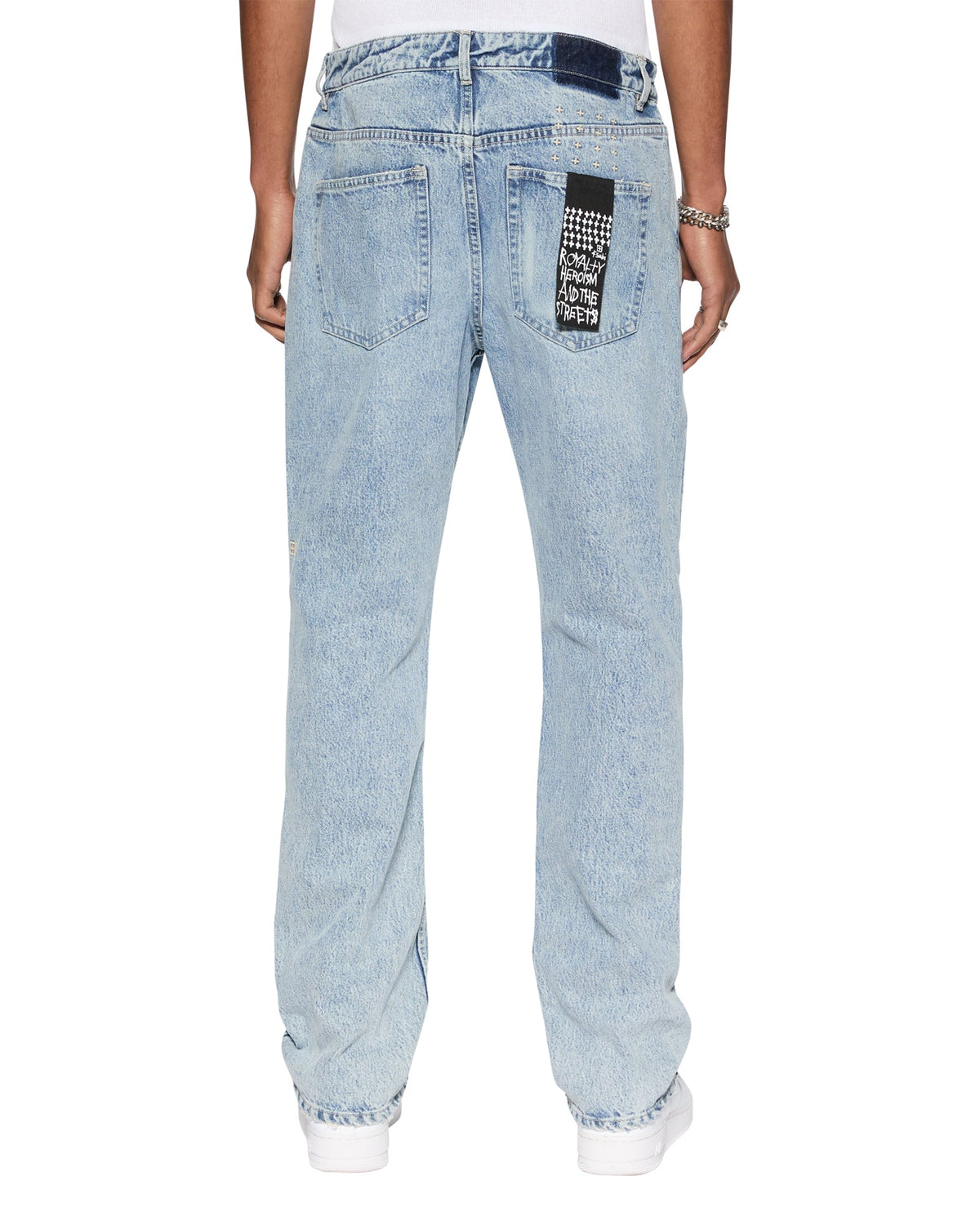 Mens Hazlow Champagne Straight Denim Jeans - Denim