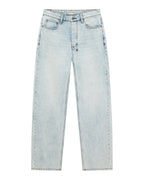 Mens Hazlow Frost Blue Straight Denim Jeans - Denim