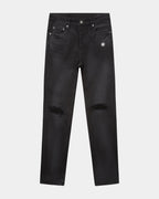 Mens Hazlow Ghosted Angels Straight Denim Jeans - Black