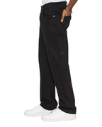 Mens Hazlow Ghosted Straight Denim Jeans - Black