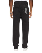 Mens Hazlow Ghosted Straight Denim Jeans - Black