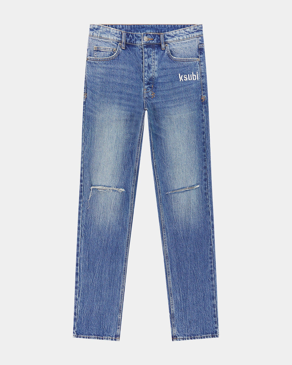 Mens Hazlow Notorious Kulture Straight Denim Jeans - Denim