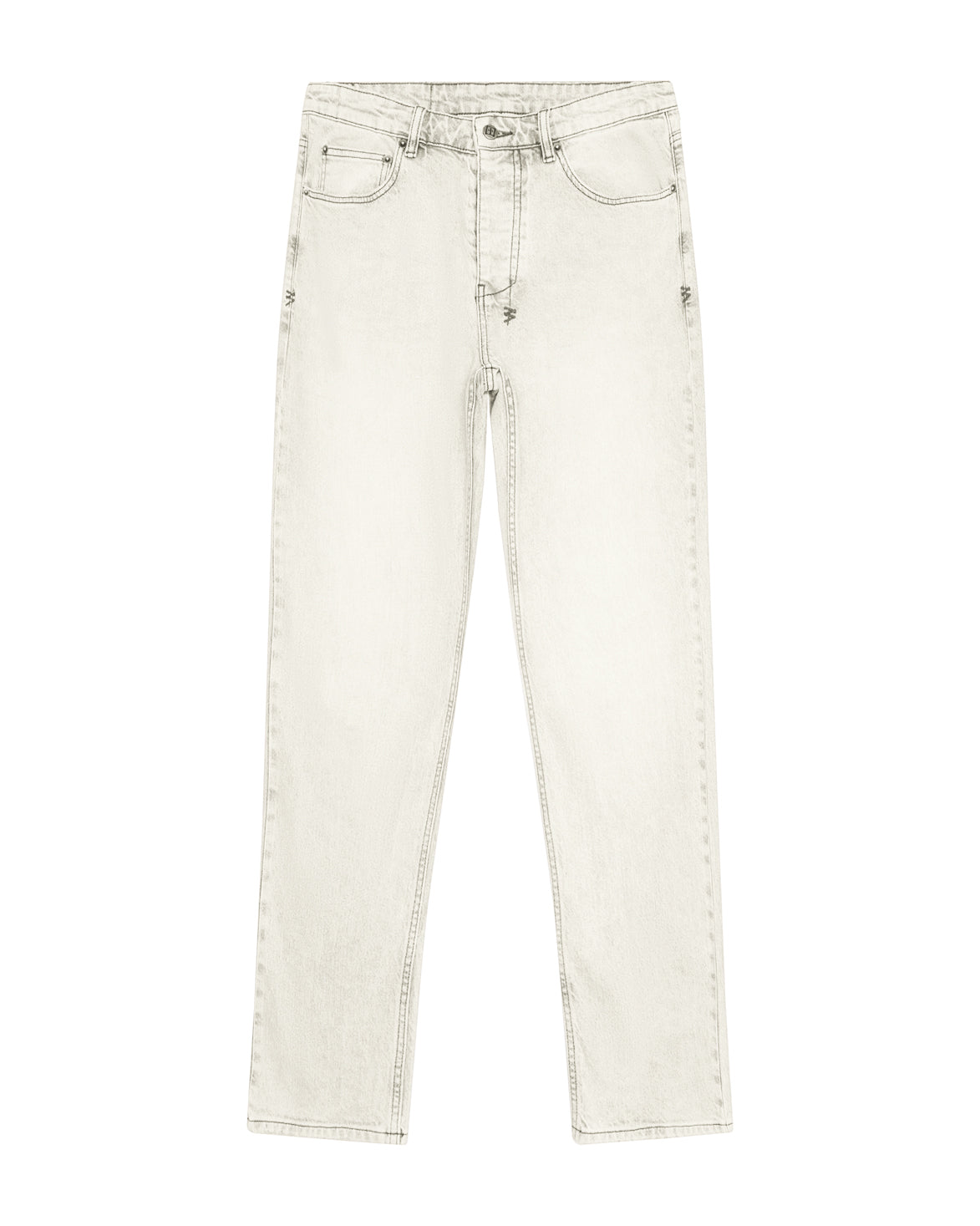 Mens Hazlow Pluto Straight Denim Jeans - Grey
