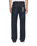 Mens Hazlow Rinsed Straight Denim Jeans - Denim