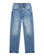 Mens Hazlow Roadhouse Repair Straight Denim Jeans - Denim