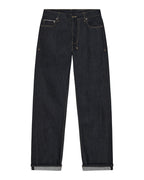Mens Hazlow Selvedge Raw Straight Denim Jeans - Denim