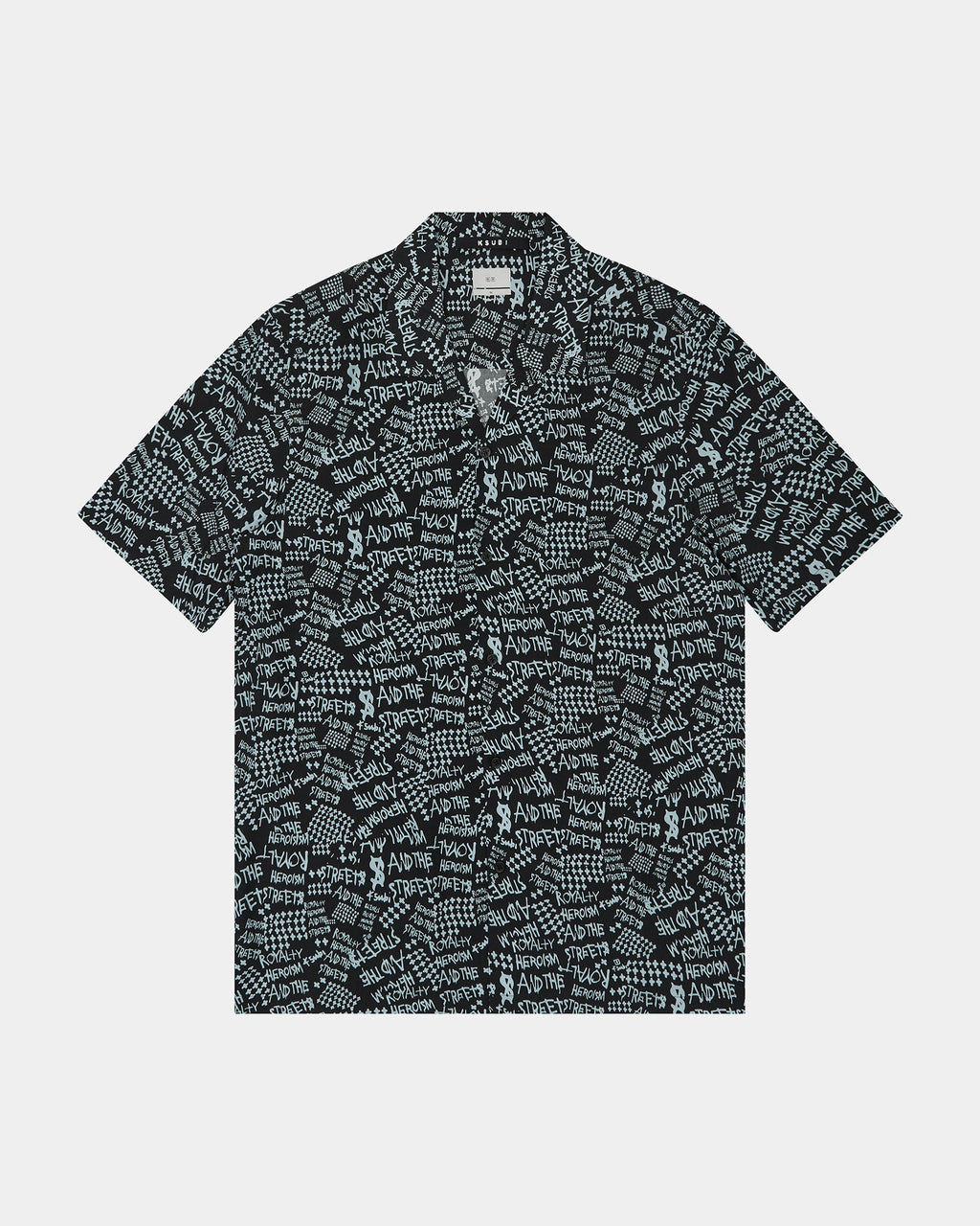 Mens Heroism Ss Shirt Black Regular Shirts - Black