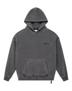 Mens Thorned Ekcess Hoodie Charcoal Oversized Fleece - Grey